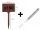  Freistehendes Schild braun 105 x 22 cm 150 Stk.