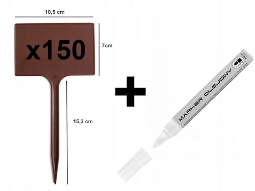  Freistehendes Schild braun 105 x 22 cm 150 Stk.