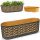  Blumentopf Lamela 19,5 cm x 60 x 20,5 cm Kunststoff schwarz, Gelb- und Goldtöne