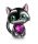  MD CHARMS schwarzer Katzenanhänger schwarze Katze | S925