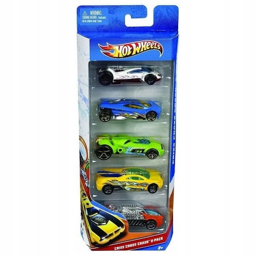  Mattel Hot Wheels Action HFV85 Autos 5 Stk.