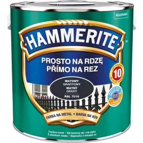 Hammerite Prosto For Rust Metallfarbe, Graphit, 2,5 l