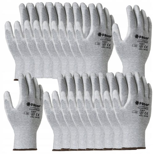 Schutzhandschuhe ESD CARBON PROOF HANDSCHUHE Größe 9 - L 10 Paar