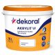  Dekoral Latex-Wandfarbe 10 l, mattweiß