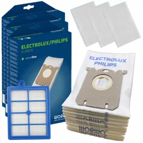  Worwo ELMB01K synthetische Staubsaugerbeutel 4 Stk.