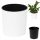  Deco4Home Blumentopf 30 cm x 30 x 30,5 cm Durchmesser 30 cm Kunststoff weiß
