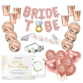  BRIDGE PARTY-Set, Luftballons, Tassen und Teller