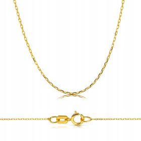  GOLD KLASSISCHE ANKIERKETTE 45 CM 585 GRAVUR