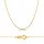  GOLD KLASSISCHE ANKIERKETTE 45 CM 585 GRAVUR