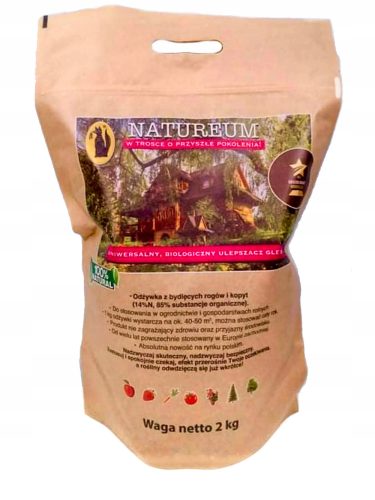  Organischer, natürlicher Dünger Natureum Erde 1 kg 1 l