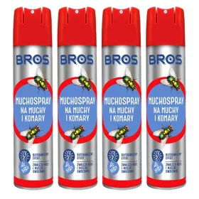  Bros Muchospray gegen Fliegen und Mücken, 4 x 400 ml