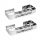 Badezimmerregale 2x BADEZIMMER-DUSCHREGAL SILBER LOFT Stahl