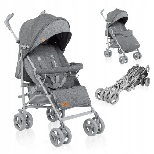  Lionelo Irma Dunkelgrauer Kinderwagen