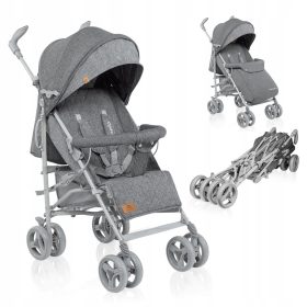 Lionelo Irma Kinderwagen, grau und rosa