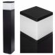  Quadratischer SuperLED E27 Lichtmast 80 cm schwarz