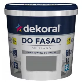  Dekoral Fassaden-Acrylfarbe 5 l GRAPHIT matt