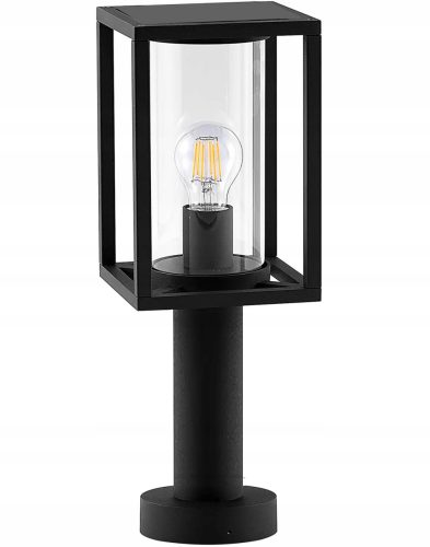  Rechteckiger Lichtmast SuperLED E27 50 cm schwarz