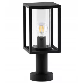  Rechteckiger Lichtmast SuperLED E27 35 cm schwarz