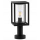 Rechteckiger Lichtmast SuperLED E27 35 cm schwarz
