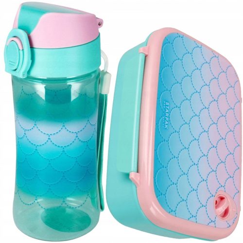  Starpak Wasserflasche 420 ml + LUNCH BOX OMBRE FRÜHSTÜCKSBEHÄLTER