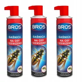  BROS FEUERLÖSCHER FÜR WESPEN UND HORNETEN SPRAY 3x 600 ml