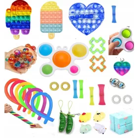  GROSSES SET ANTI-STRESS-ZAPPELSPIELZEUG 32