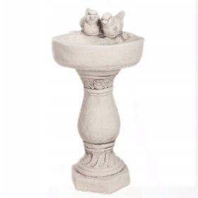  Vogeltränke aus Beton mit Säule für den Garten