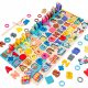  MONTESSORI-GEHIRN-TRAINING-PUZZLE FISCH ZAHLEN BUCHSTABEN