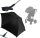  Kinderwagenschirm aus Titan, 70 cm, schwarz