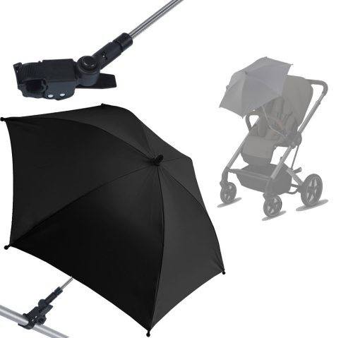  Kinderwagenschirm aus Titan, 70 cm, schwarz