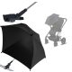  Kinderwagenschirm aus Titan, 70 cm, schwarz