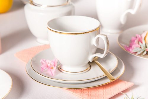 Abendessenservice MariaPaula Złota Linia Tee- und Kaffeeservice, 18-tlg.