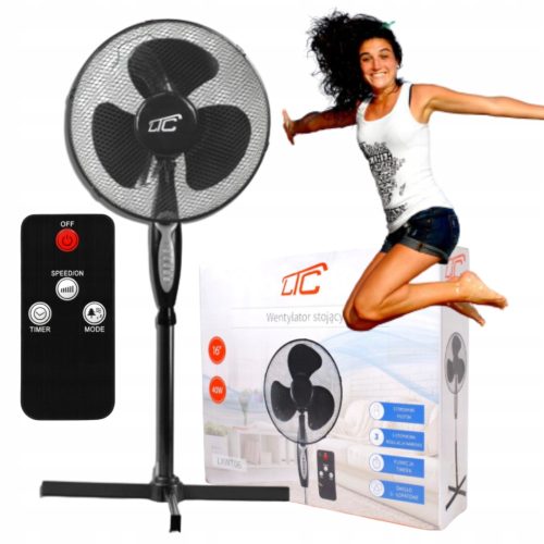 LTC WT06 Standventilator schwarz