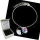  Aurora Mountains Damenarmband, 20 cm, Silber