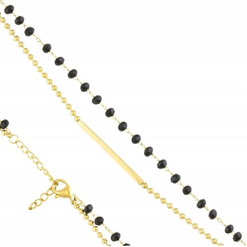  ARMBAND aus Chirurgenstahl, vergoldete PERLEN