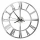 Uhr für zu Hause Upominki_pl silberne Wanduhr, 40 cm
