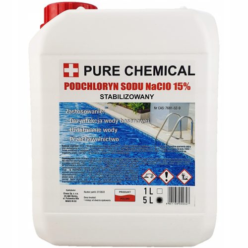Poolchemikalien REINES CHEMISCHES flüssiges Chlor 6 kg 5 l