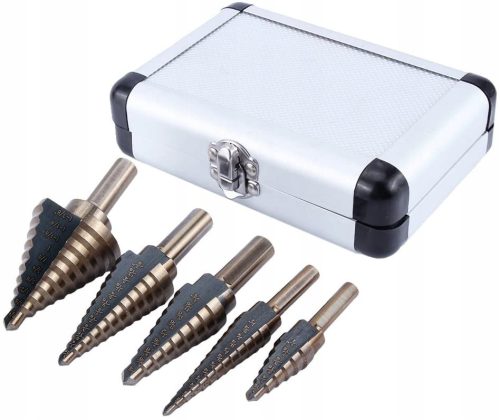  Korbi Mehrstufen-Metallbohrer-Set 5-tlg.