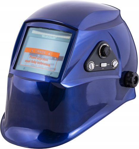 Automatischer Gesichtsschutz aus TRUE COLOR BLUE METAL
