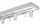 Deckenschienen Doppelte PVC-Deckenschiene 4,6 m + Set 460 cm