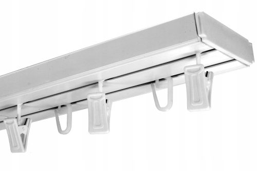 Deckenschienen Doppelte PVC-Deckenschiene 4,6 m + Set 460 cm