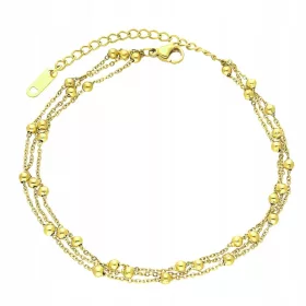  TRIO GOLD-BEIN-ARMBAND, CHIRURGENSTAHL