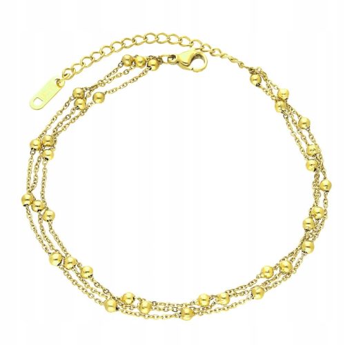  TRIO GOLD-BEIN-ARMBAND, CHIRURGENSTAHL