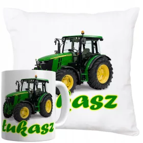  JOHN DEERE TRAKTOREN KISSENBECHER-SET + NAME