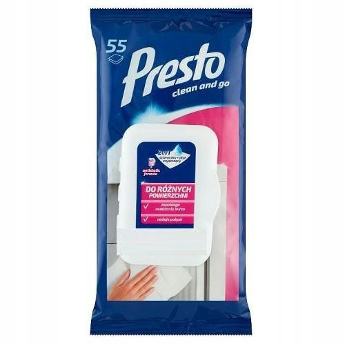  PRESTO UNIVERSAL Clip-Feuchttücher 55 Stk
