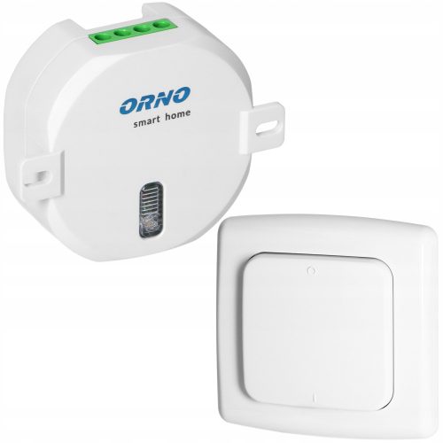 Einzelschalter Ferngesteuert Orno weiß OR-SH-1750 + OR-SH-1734
