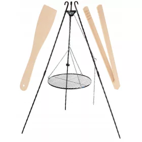 GARTENGRILL-DREIBEIN + GITTER + FEUERSTELLE 60 CM