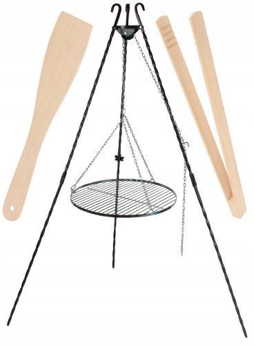  GARTENGRILL-DREIBEIN + GITTER + FEUERSTELLE 60 CM