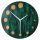 Uhr für zu Hause Naturdeco-Wanduhr in Grüntönen, 28 cm