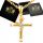  Gold Kreuz Halskette Kreuz Geschenk 925 Silber